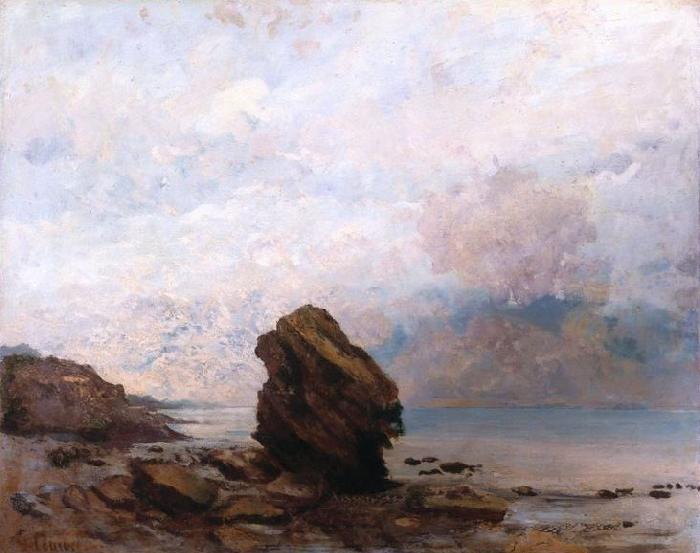 Gustave Courbet Isolated Rock (Le Rocher isolx) oil painting image